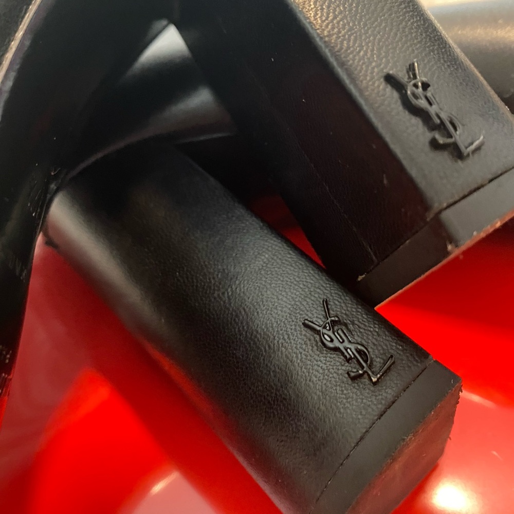 YSL • LOU ANKLE BOOTS IN LEATHER * YVES